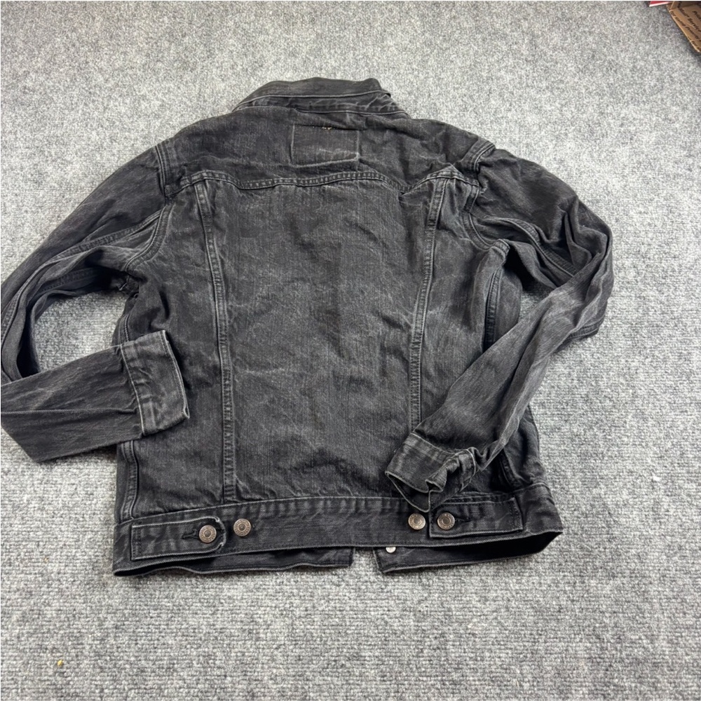 LEVI’S Women’s Black Denim Jean Trucker Jacket size: Small - Picture 2 of 6